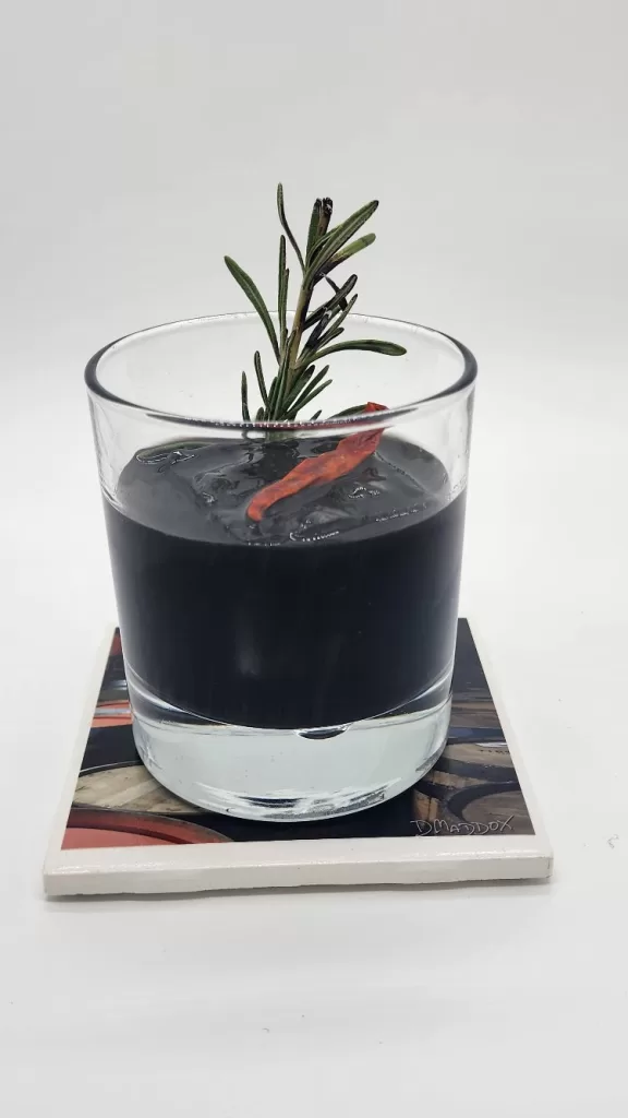 Coal Old-Fashioned Cocktail