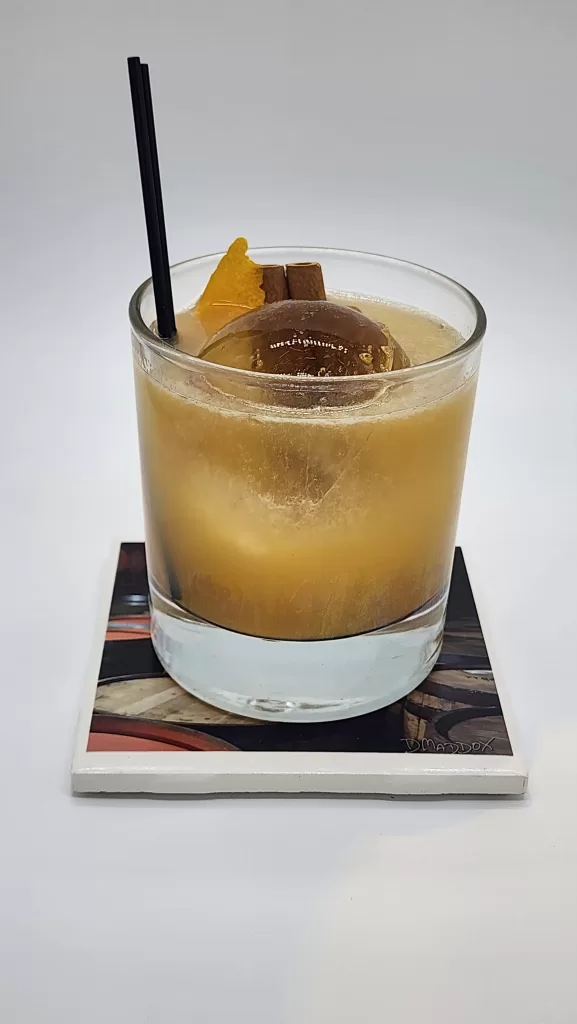 Citrus Old fashioned in a rocks glass